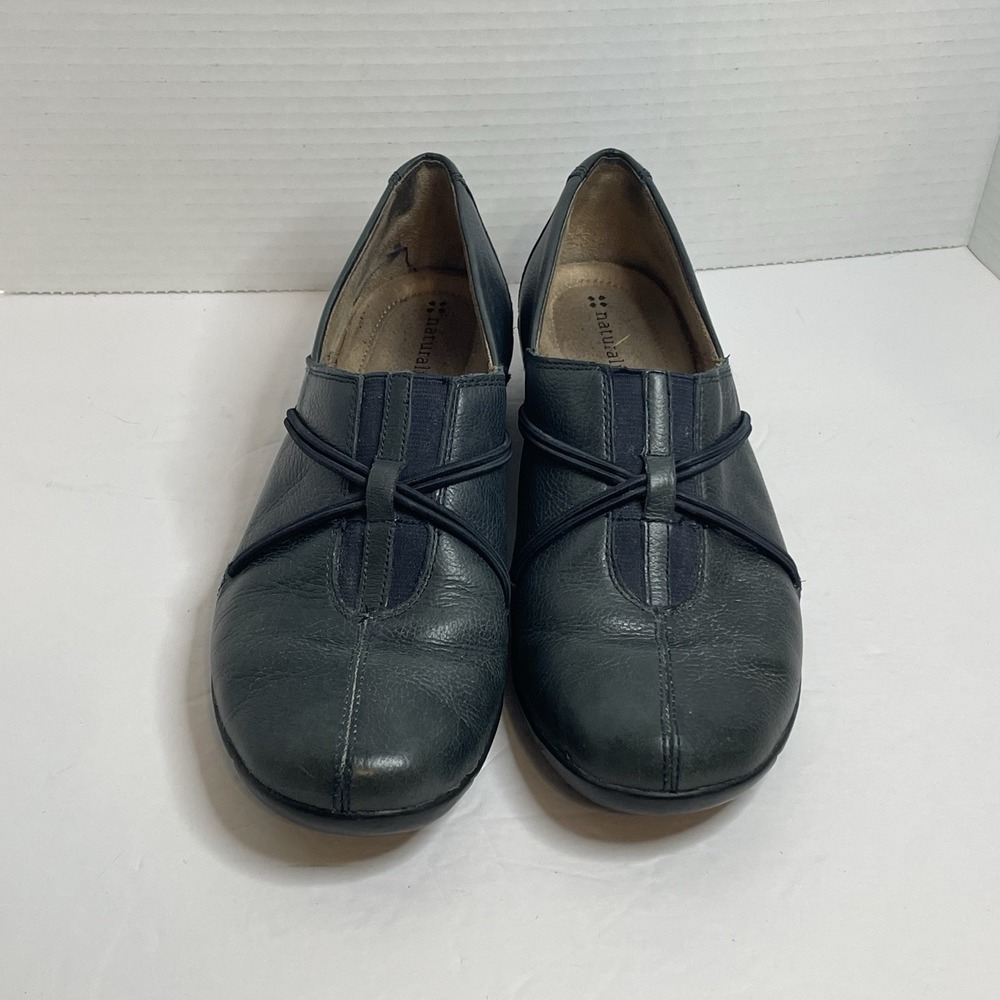 Naturalizer Natania Blue Leather & Fabric Slip On Loafers Women Size US 6M - Picture 3 of 10
